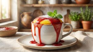 Bolo de Fubá Vegano de Caneca: O Segredo da Fofura Instantânea