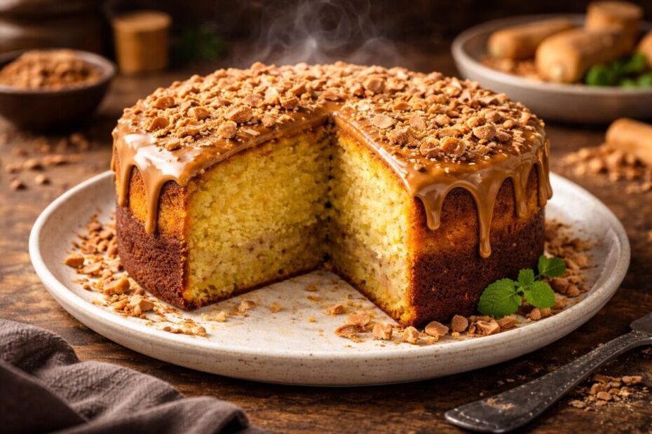 Bolo de Fubá com Paçoca