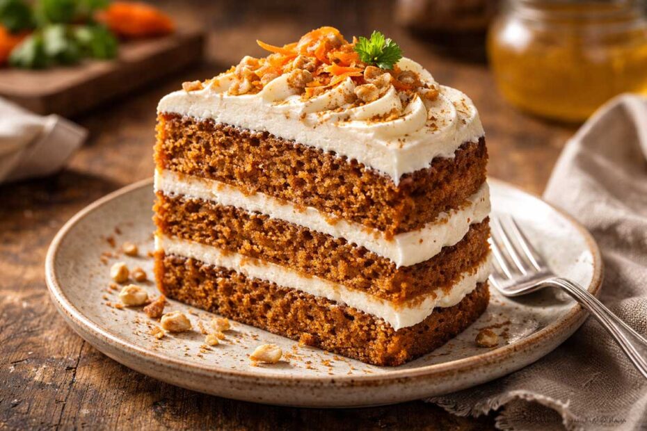 Bolo de Cenoura Americano com Buttercream