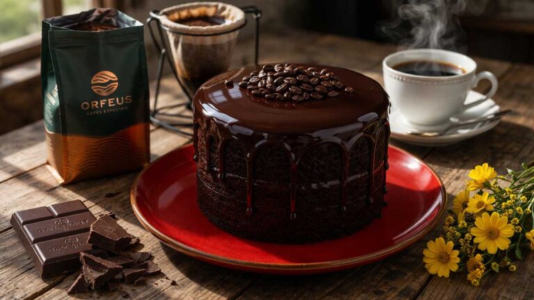 Receita de Bolo de Chocolate com Café: O Segredo da Massa Acetinada e do Sabor Profundo