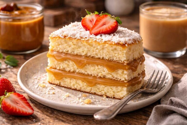 Receita de Bolo Bem Casado: O Segredo da Massa Estruturada e Mousse de Doce de Leite