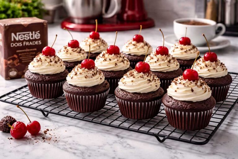 Receita de Cupcake de Chocolate Profissional: O Segredo da Massa Acetinada da Tia