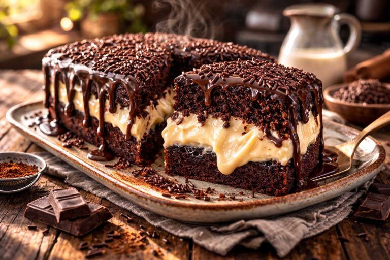 Receita de Bolo Bomba: A Receita que já sai Recheada e Derrete na Boca