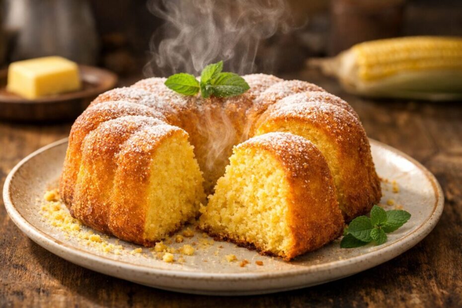 Bolo de Fubá Escaldado