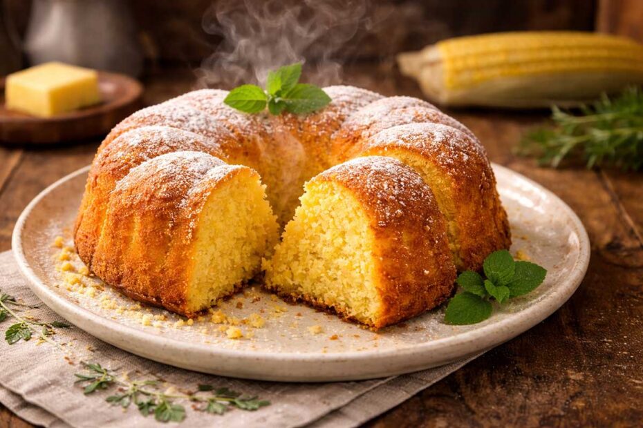 Bolo de Fubá Escaldado