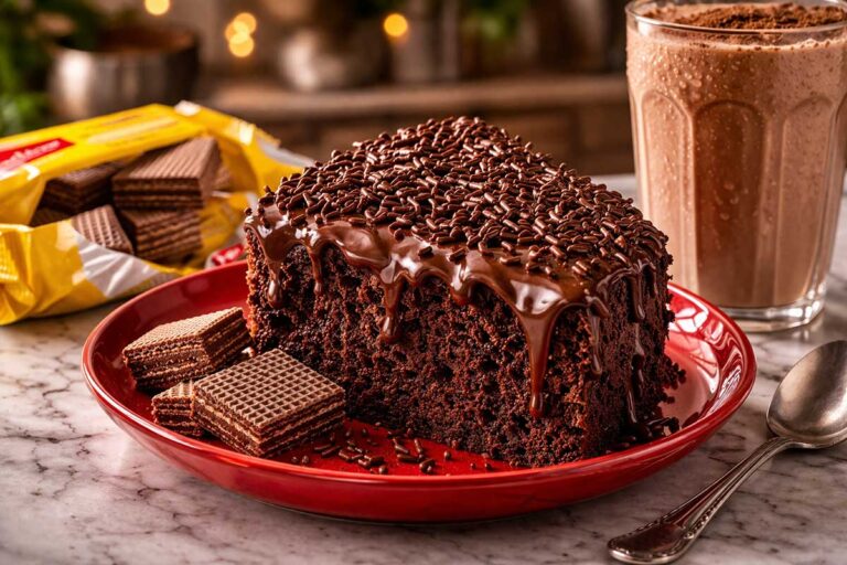 Receita de Bolo de Chocolate com Cobertura: O Segredo da Massa Acetinada