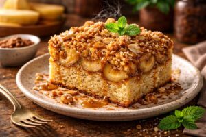 Cuca de Banana com Farofa Crocante: Como Preparar em Casa