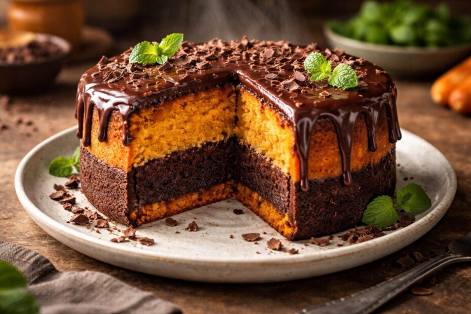 Bolo de Cenoura com Brownie (2)