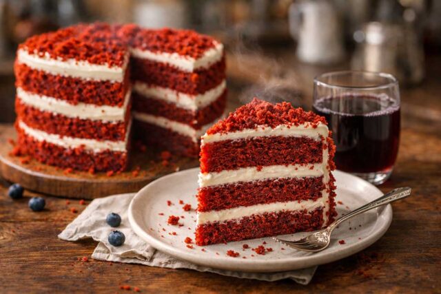 Bolo Red Velvet: O Segredo da Massa Aveludada e do Recheio de Cream Cheese