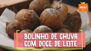 Bolinho de Chuva com Doce de Leite