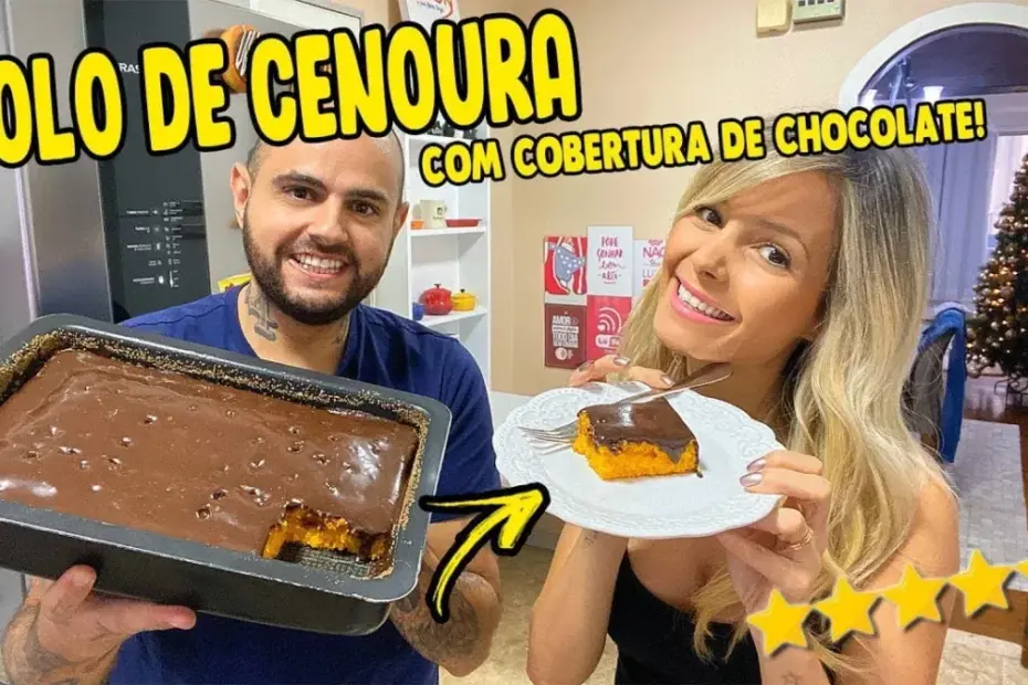 Bolo de Cenoura com Achocolatado