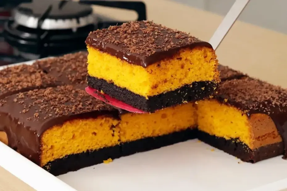 Bolo de Cenoura com Ganache