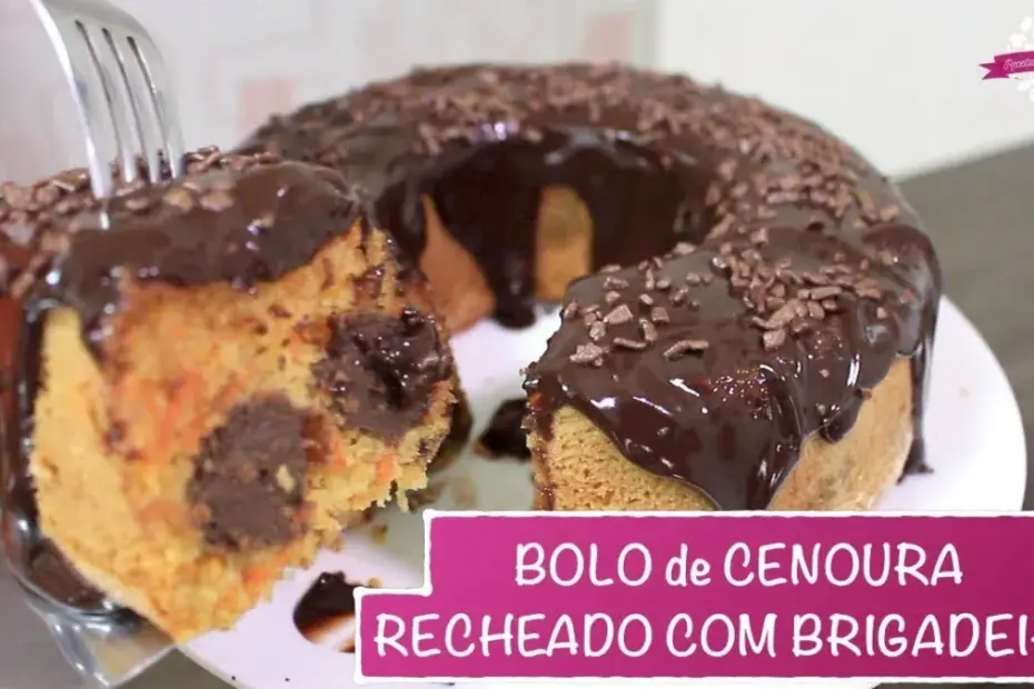 Bolo de Cenoura Recheado
