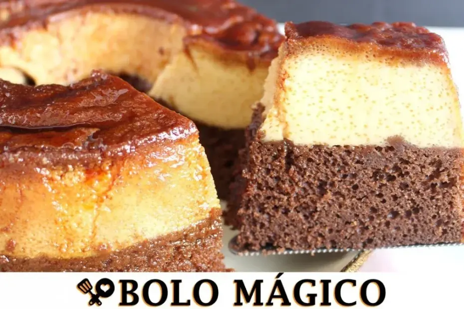 Bolo de Chocolate com Pudim de Leite