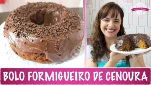 Bolo Formigueiro de Cenoura com Brigadeiro