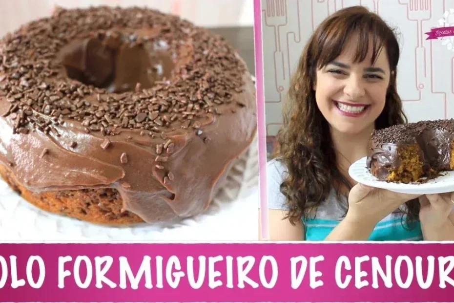 Bolo Formigueiro de Cenoura com Brigadeiro