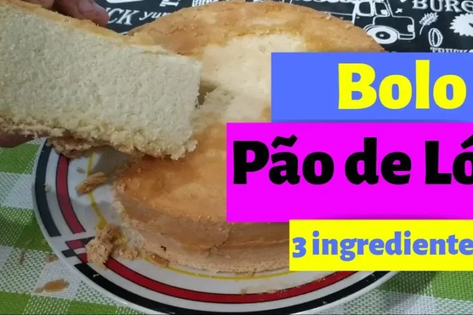 Bolo Pão de Ló Fofinho