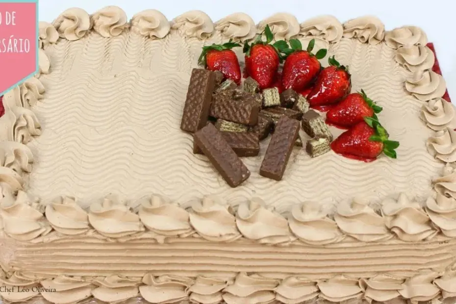 Bolo de Aniversário de Chocolate