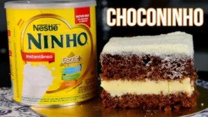 Bolo de Chocolate com Recheio de Ninho Cremoso – Choconinho
