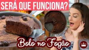 Bolo no Fogão – Bolo de Chocolate na Panela – Será que Funciona?