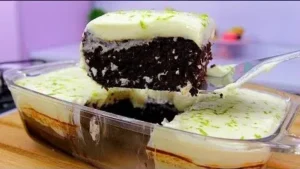 Bolo de Chocolate Sem Farinha com Mousse de Limão: Delicioso