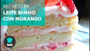 Recheio de Leite Ninho com Morango para Rechear e Decorar