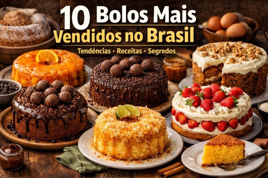 10 Bolos Mais Vendidos no Brasil Tendências Receitas Segredos