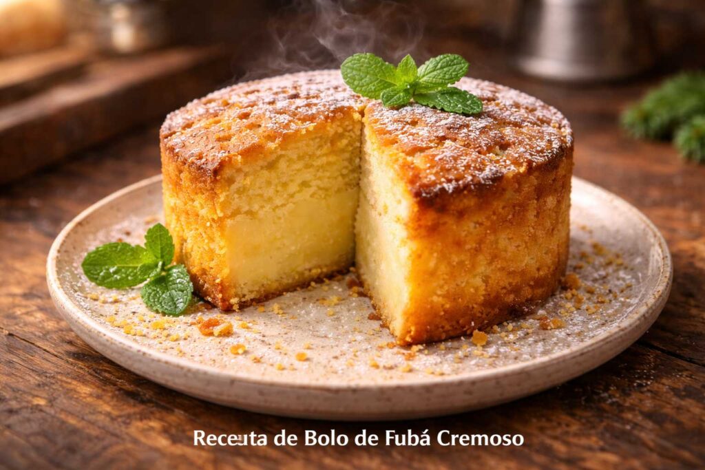Receita de Bolo de Fubá Cremoso: Simples Econômico e Delicioso