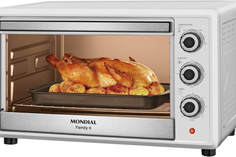 Forno Elétrico 42L Family II, Mondial, Branco/Inox, 1600W,