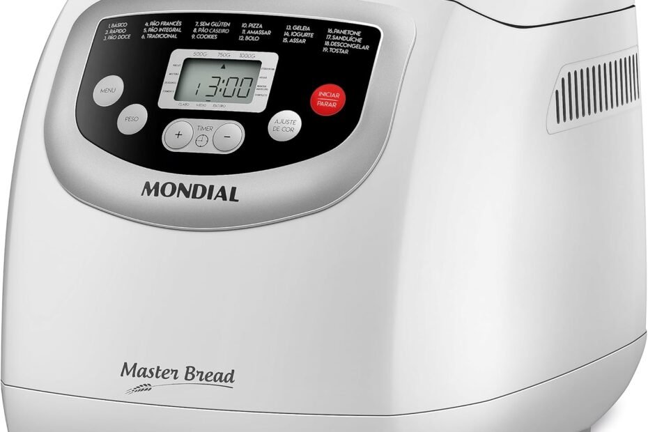 Panificadora Automática Master Bread, Mondial, Branco, 700W,