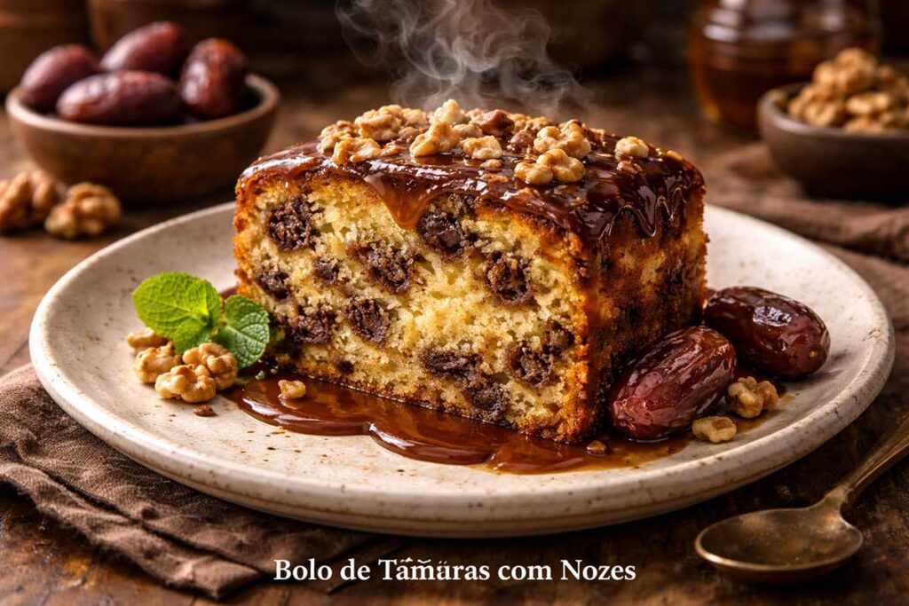 Bolo de Tâmaras com Nozes: Sem Leite – Delicioso e Nutritivo