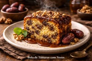 Bolo de Tâmaras com Nozes: Sem Leite – Delicioso e Nutritivo