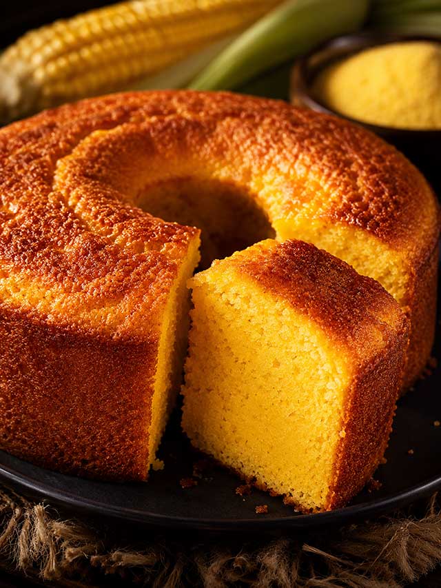 Bolo de Fubá Escaldado